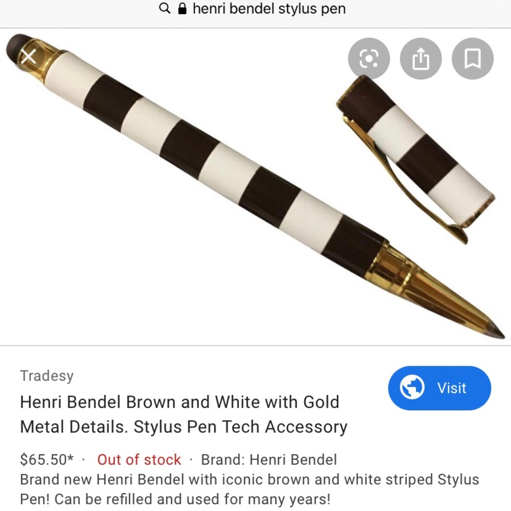 NWT⭐️ Iconic Henri Bendel Stylus Pen ⭐️ - Picture 8 of 8